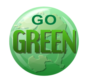 Go Green logo.