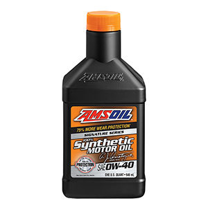 AMSOIL Signature Series 0W-40 Synthetic Motor Oil.