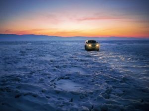Products That Improve Gas Mileage 11 SUV driving on ice.