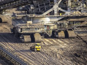 Brown coal mining operation.