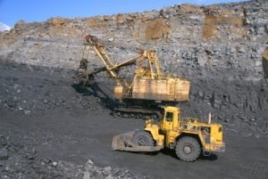 Coal mining equipment.