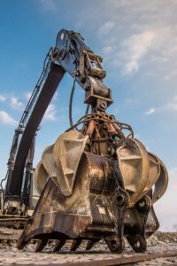 Excavator crane.