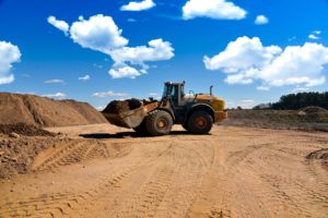 Sand pit excavator.