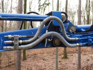 Hydraulic forestry machine.