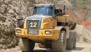Bell dump truck.