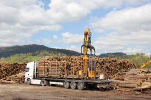 Logging truck.