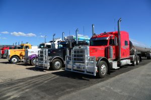 Semi truck fleet.