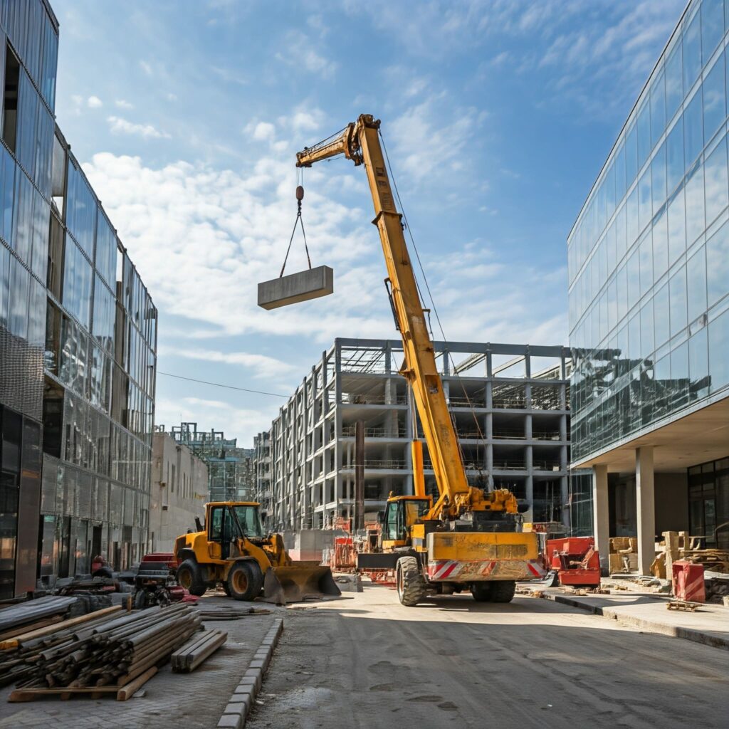 Crane Construction Site