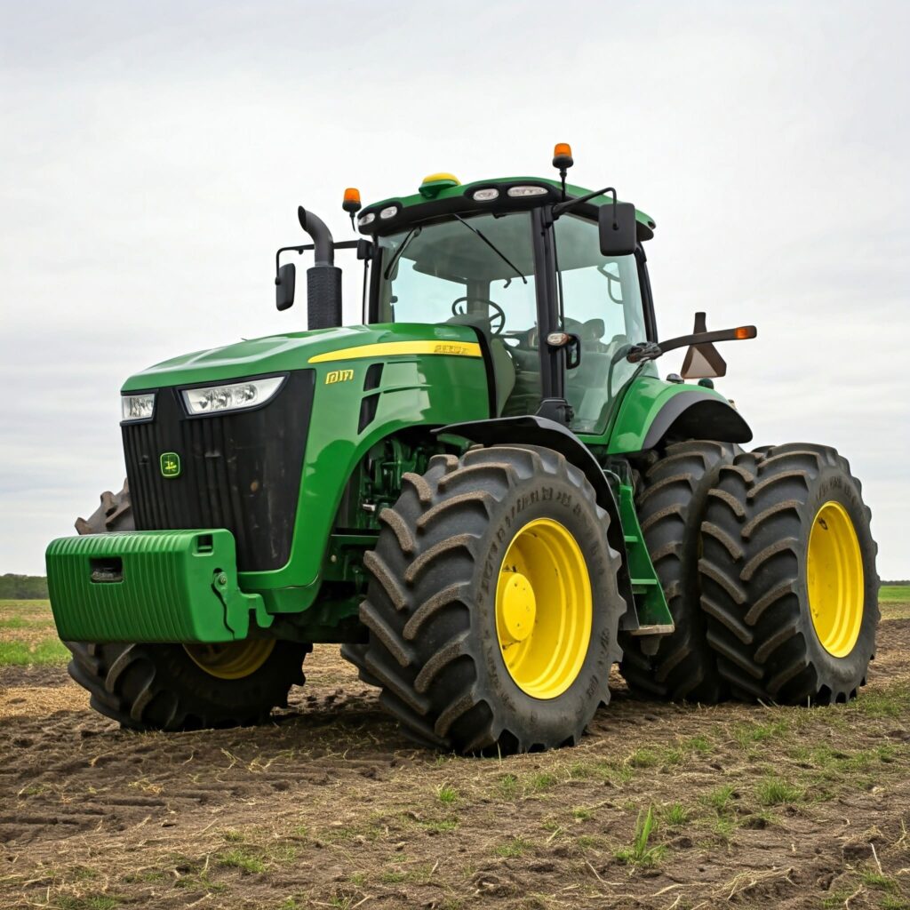 Green Diesel Farm Tractor