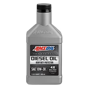 AMSOIL Heavy Duty 10W-30 Synthetic Diesel Oil.