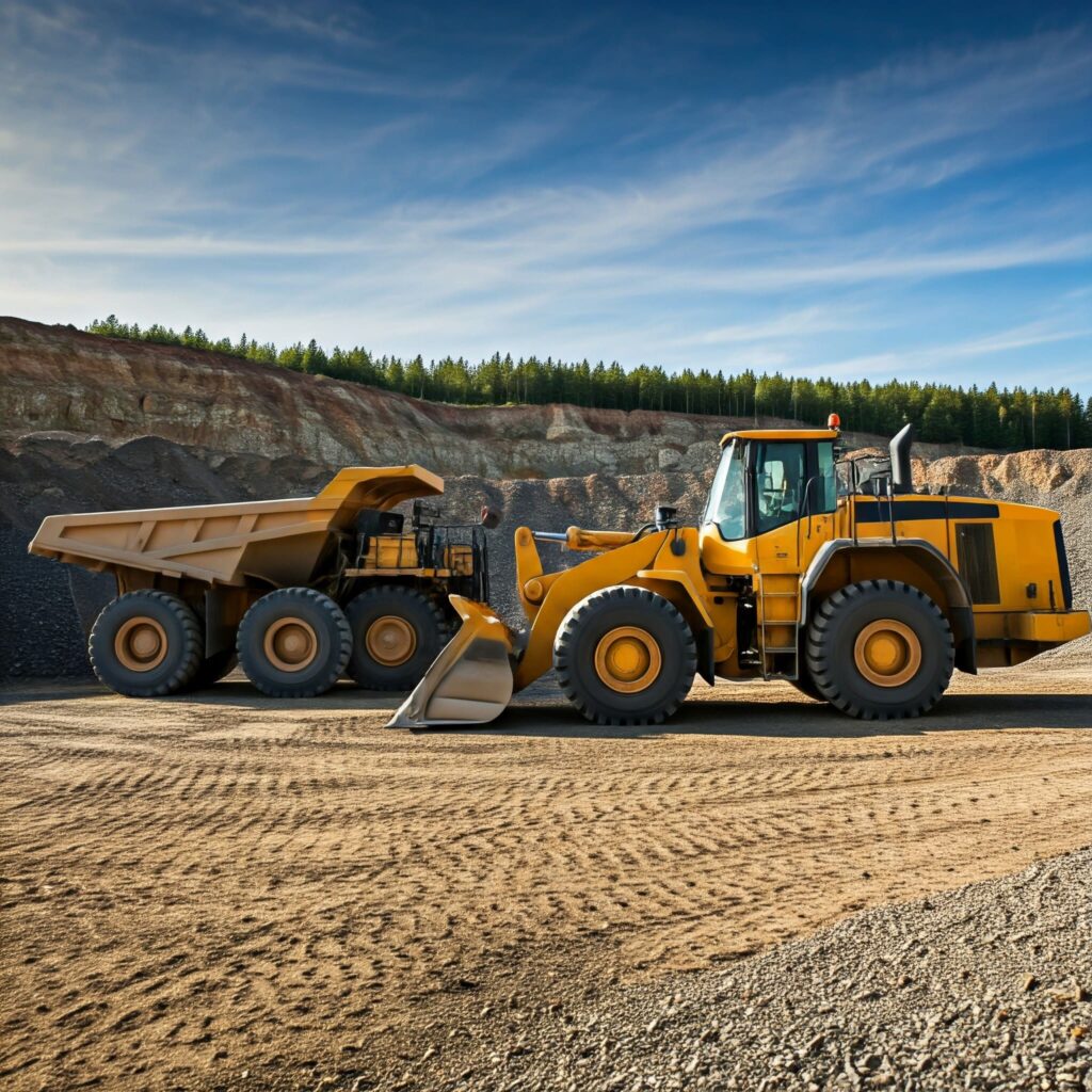 Heavy Equipment Construction Site