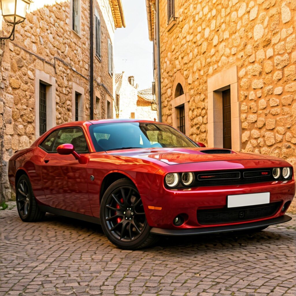 Red Muscle Car