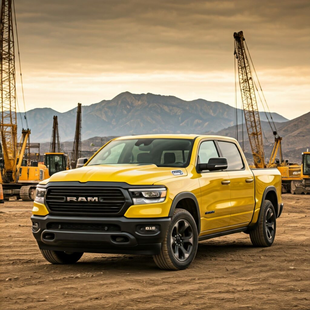 Yellow Pickup Truck