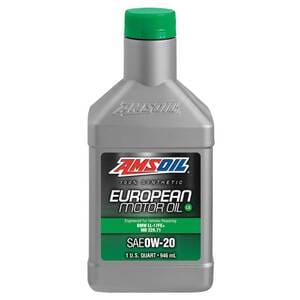 SAE 0W-20 LS Synthetic European Motor Oil.