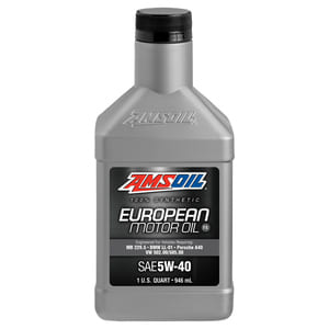 SAE 5W-40 FS Synthetic European Motor Oil.