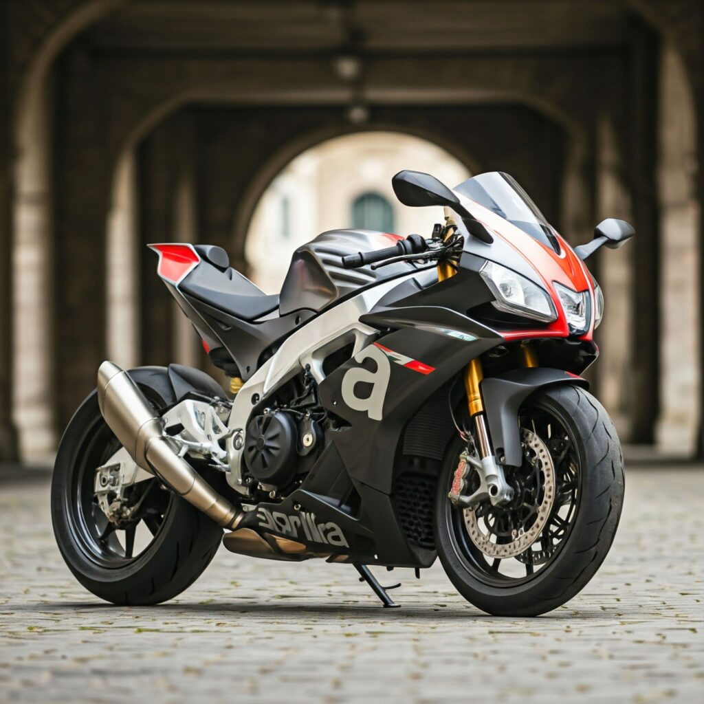 Black Aprilia Bike