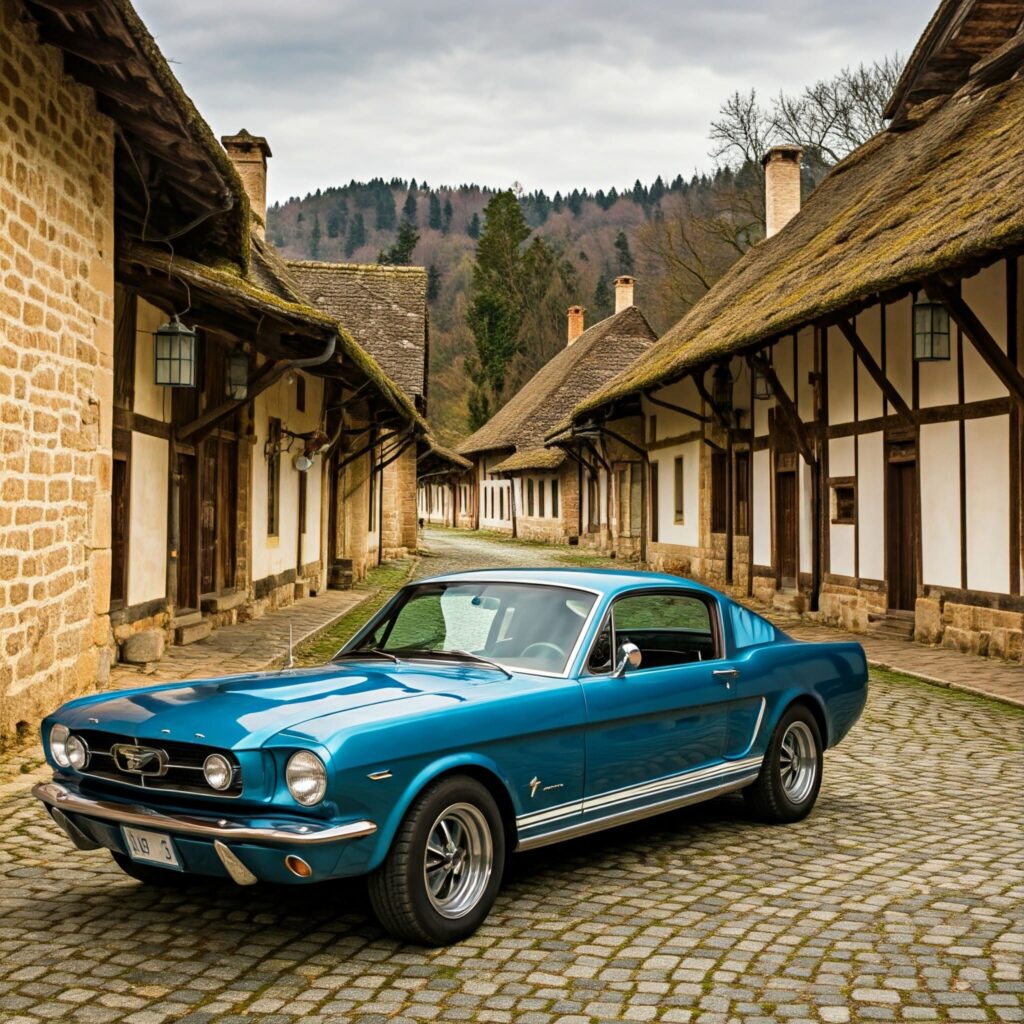 Blue Classic Mustang