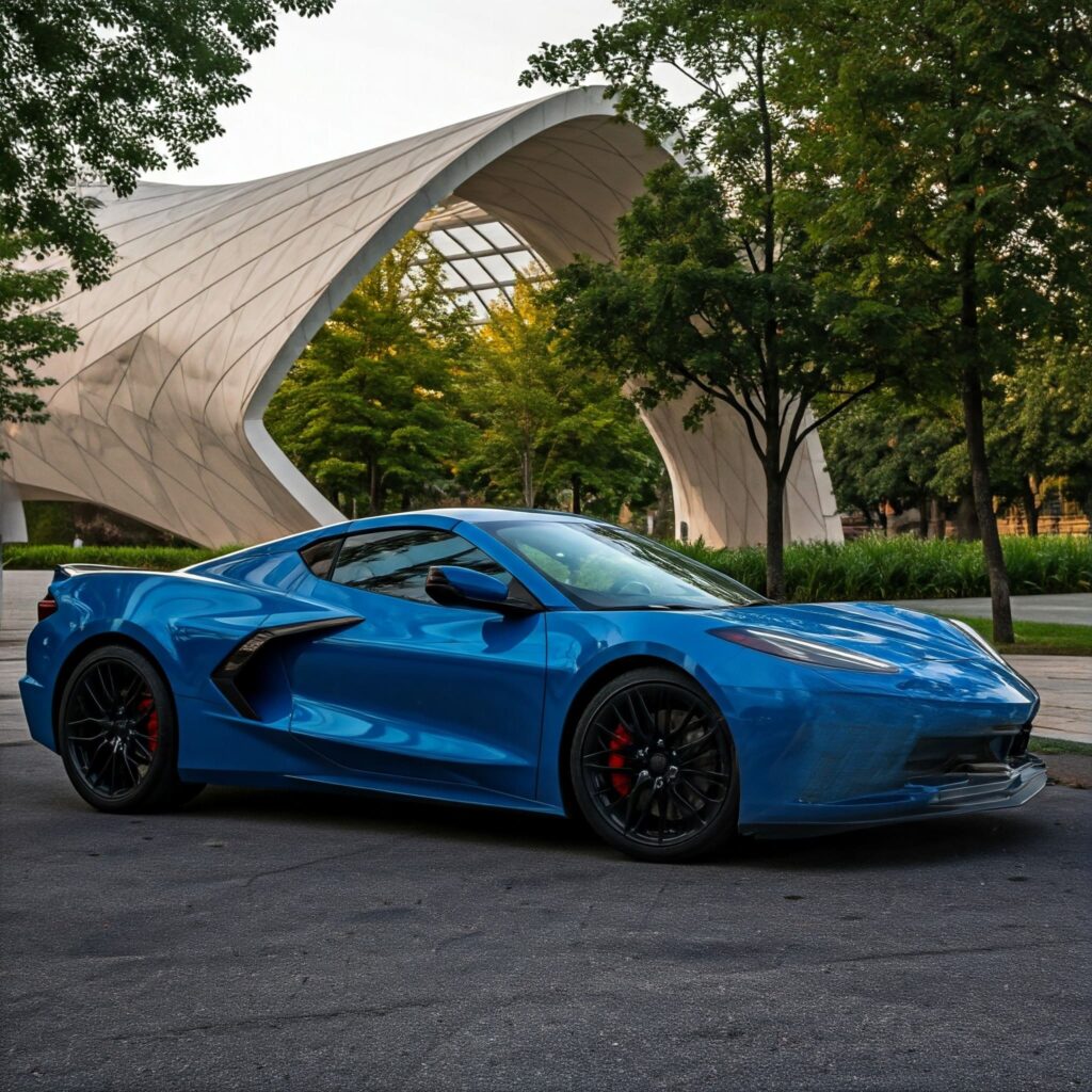 Blue Corvette