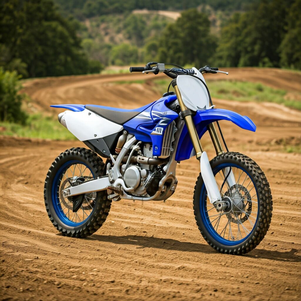 Blue Dirt Bike