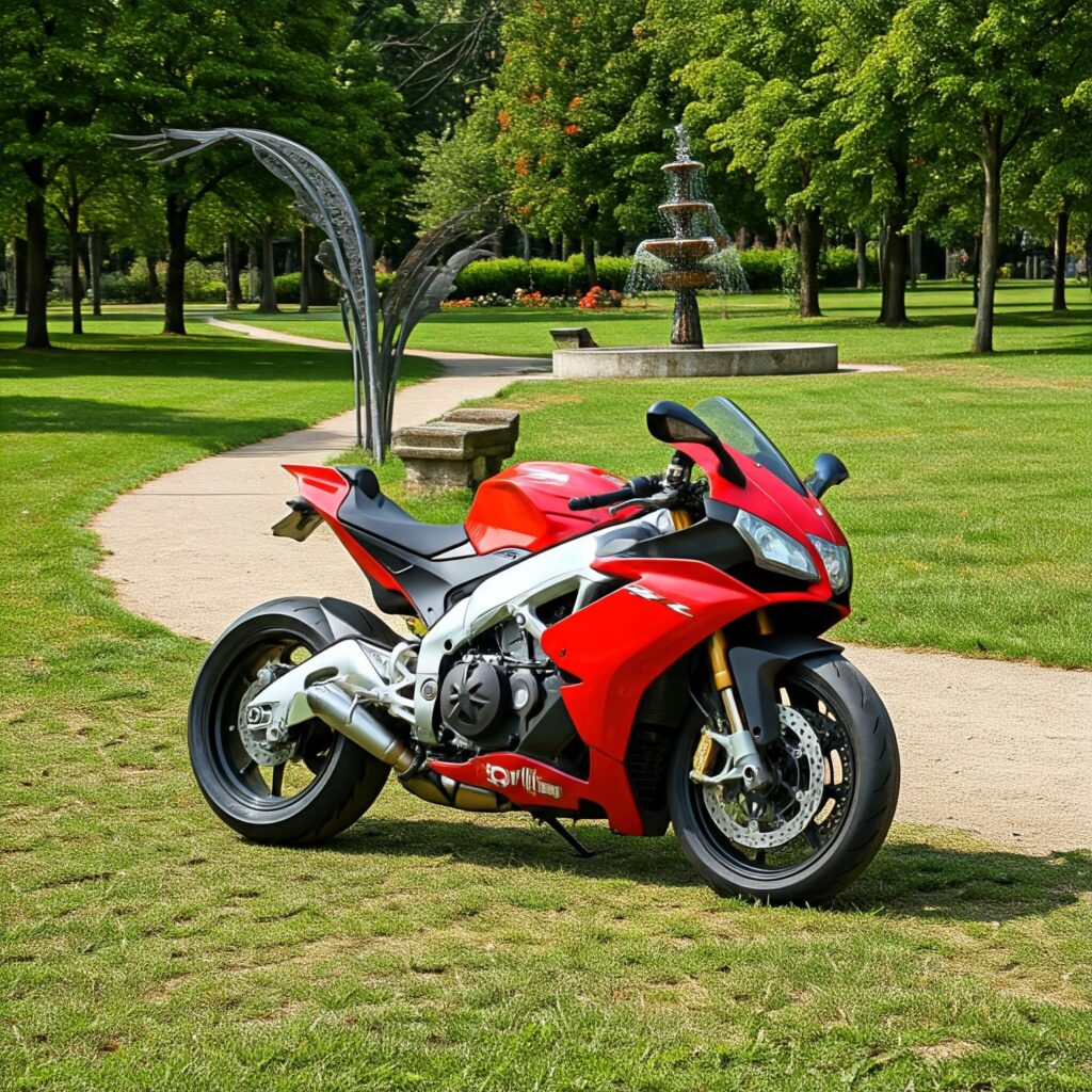 Red Aprilia Bike