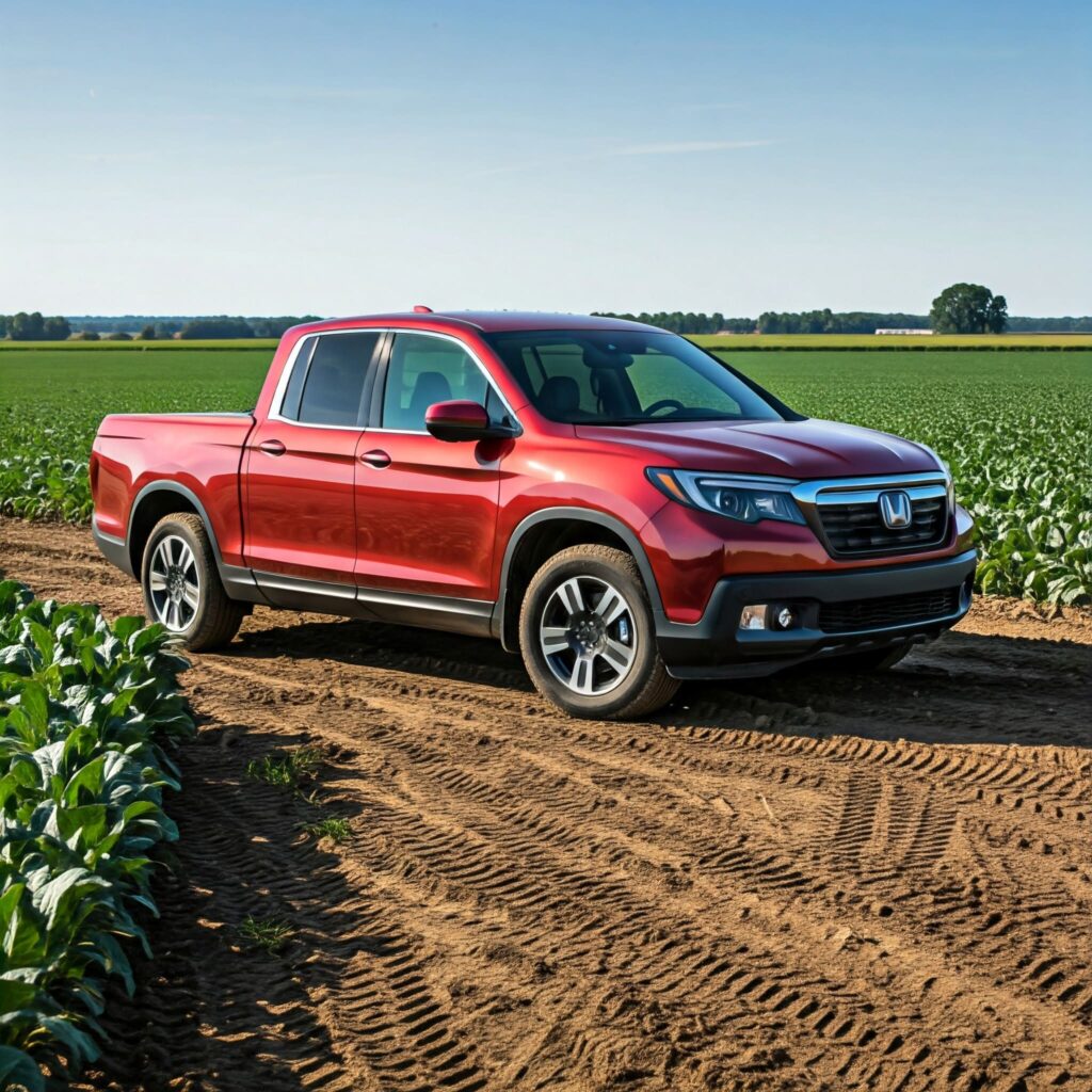 Red Honda Ridgeline