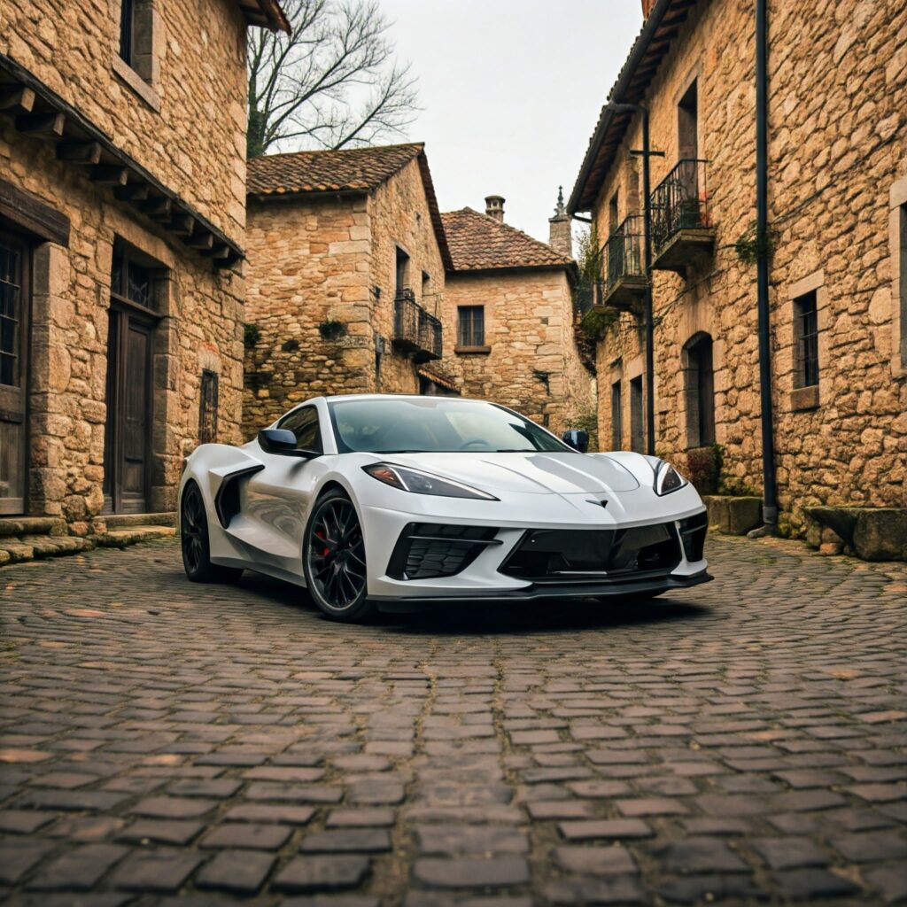 Silver Corvette