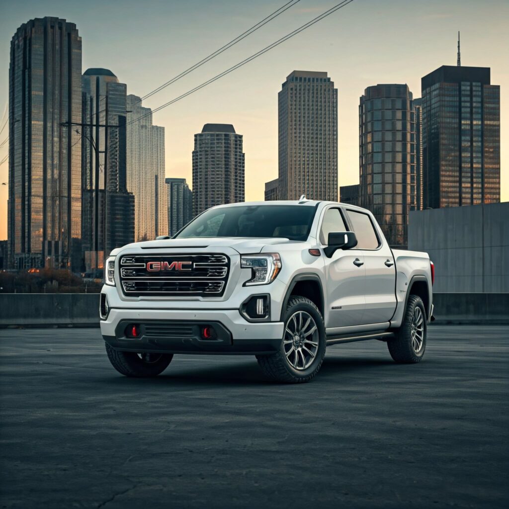 White Gmc Truck