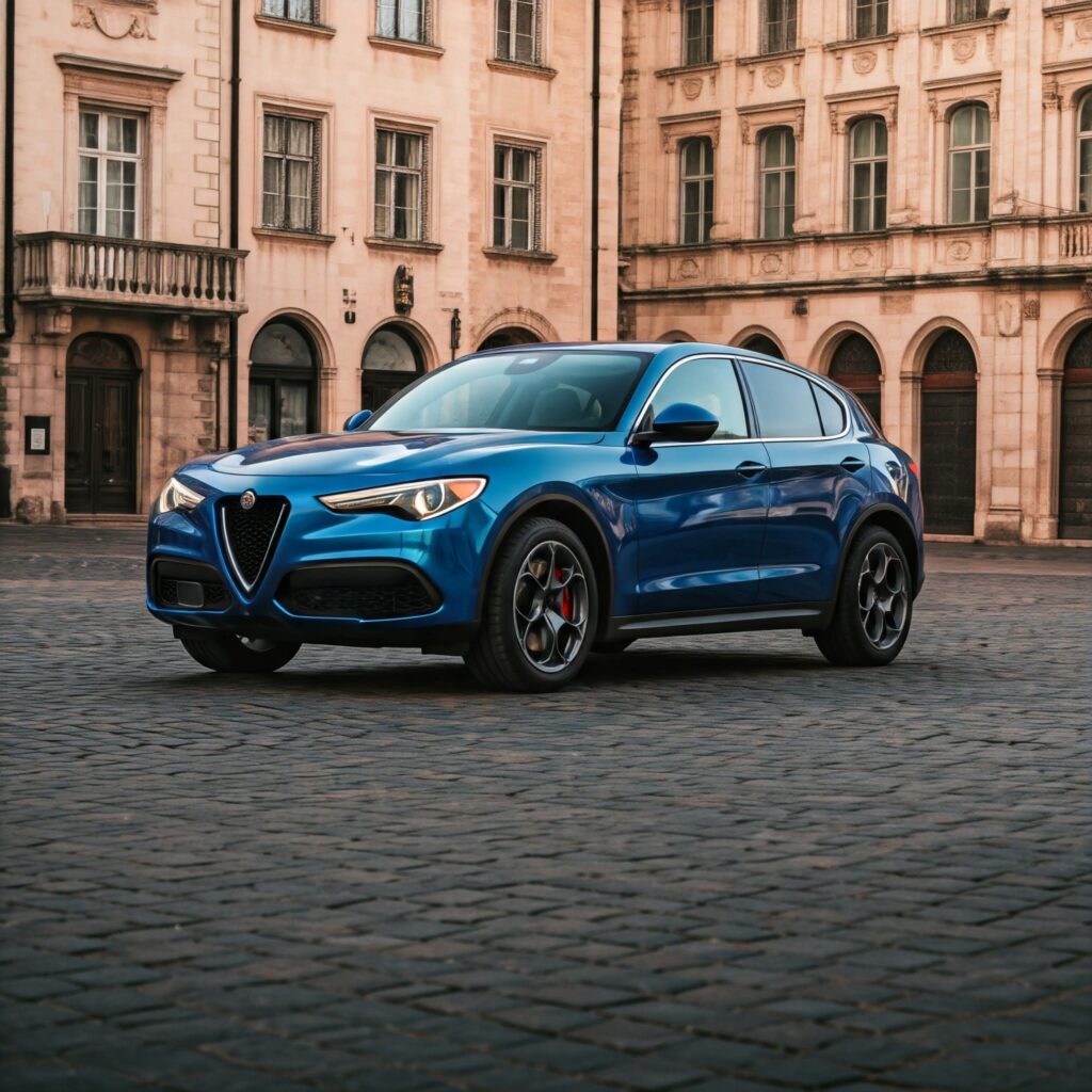 Blue Alfa Stelvio