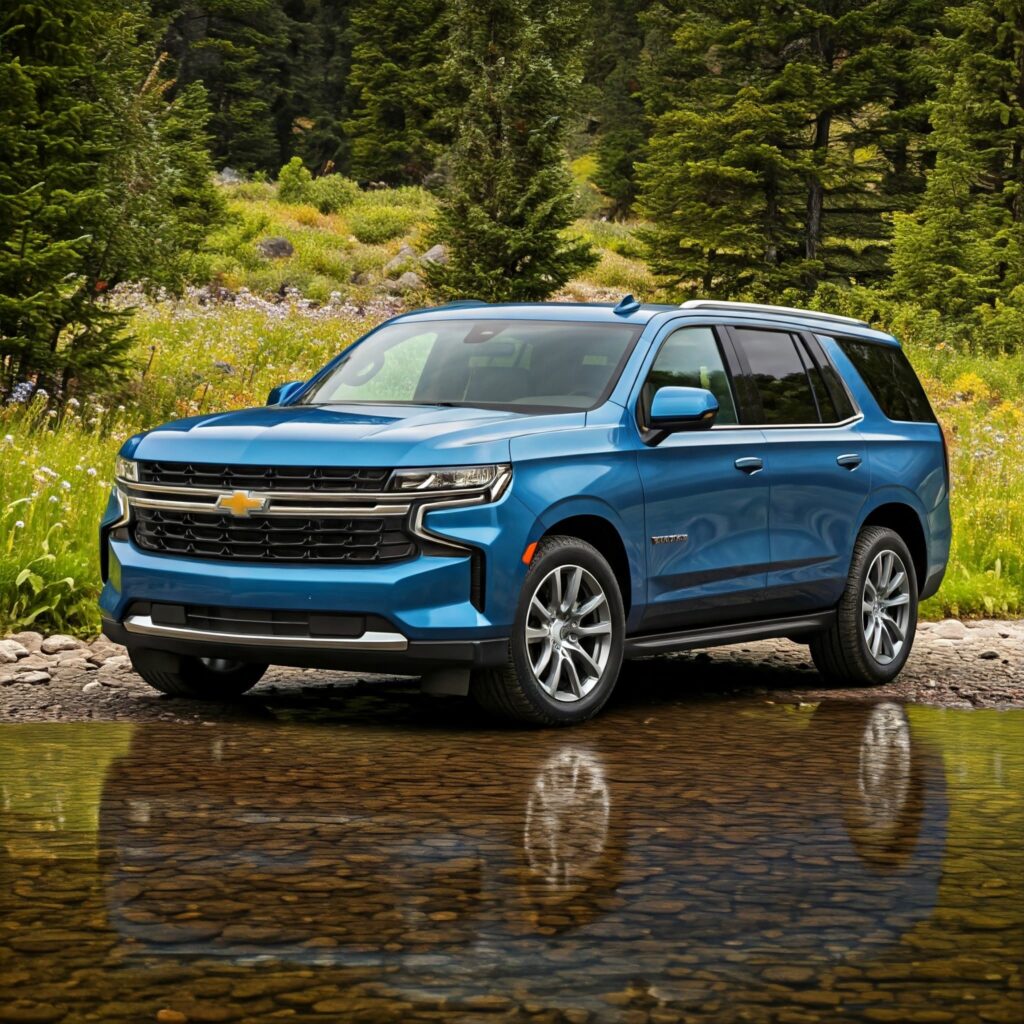 Blue Chevy Tahoe