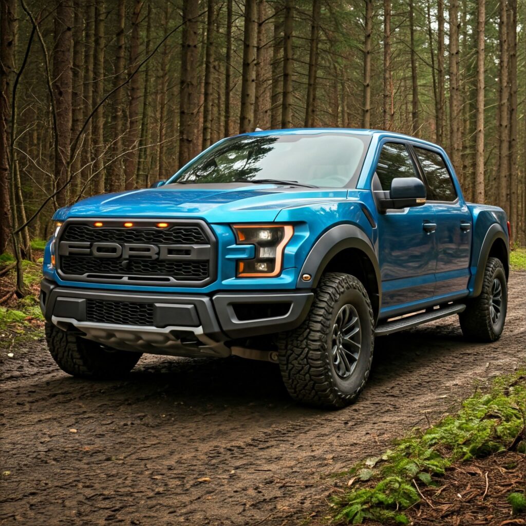 Blue Ford Raptor