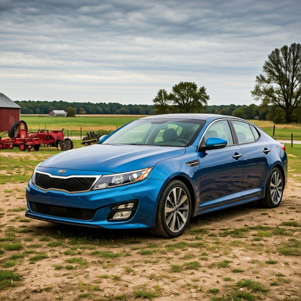 Blue Kia Optima