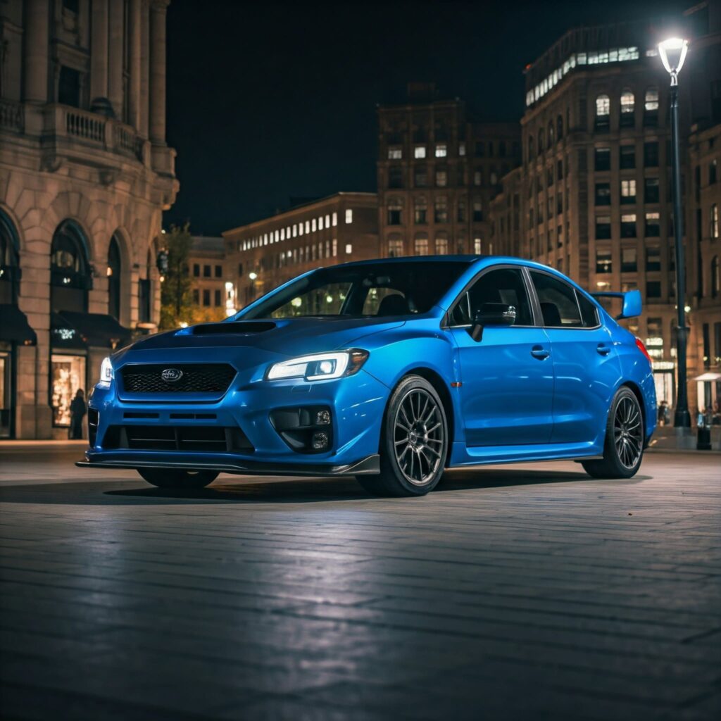 Blue Subaru Wrx