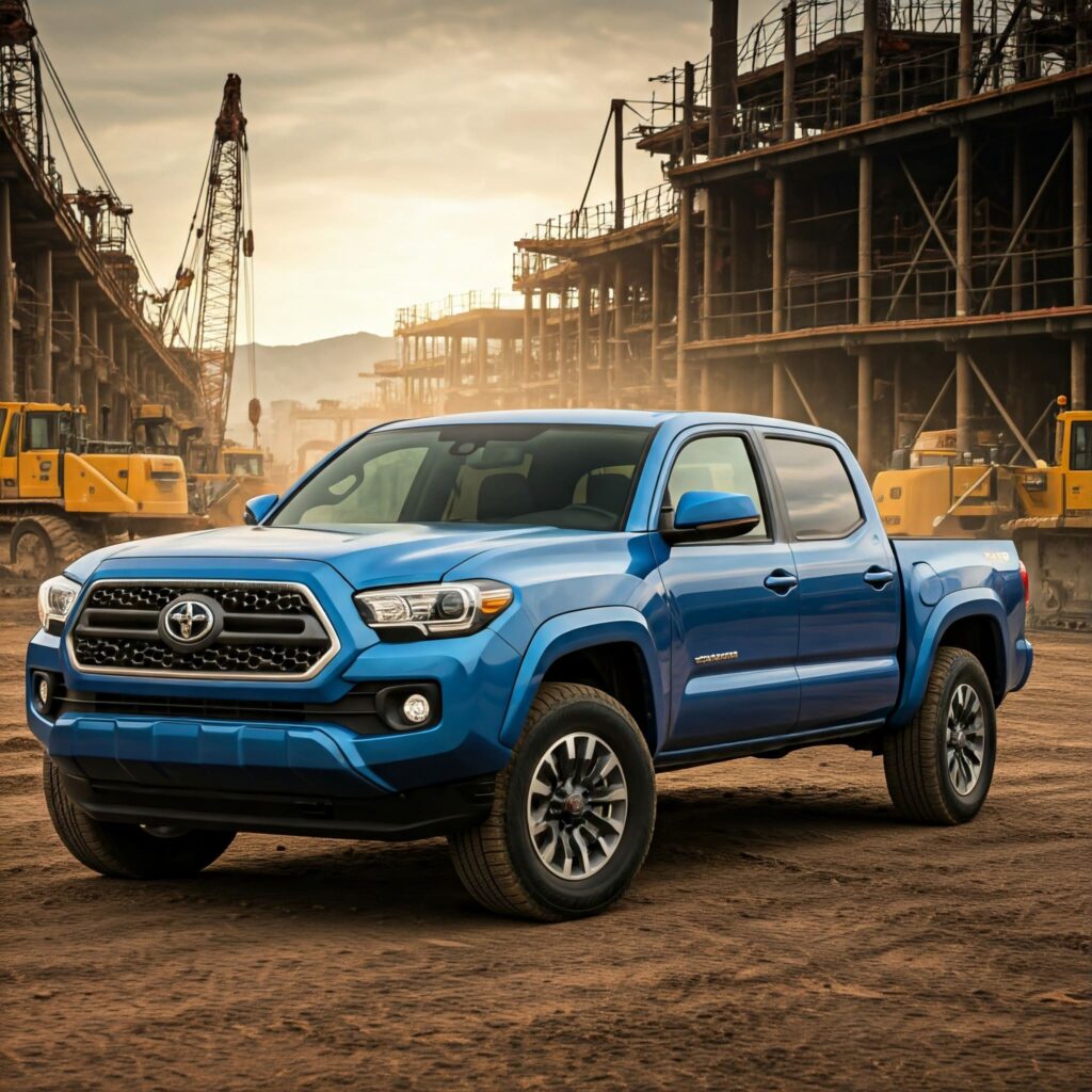 Blue Toyota Tacoma