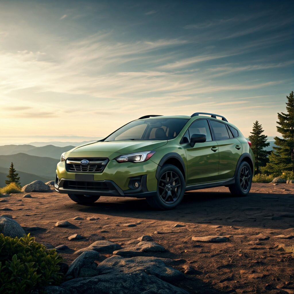 Dark Green Subaru Crosstrek