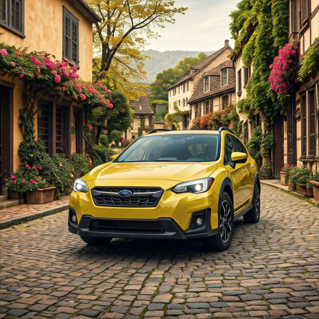 Green Subaru Crosstrek