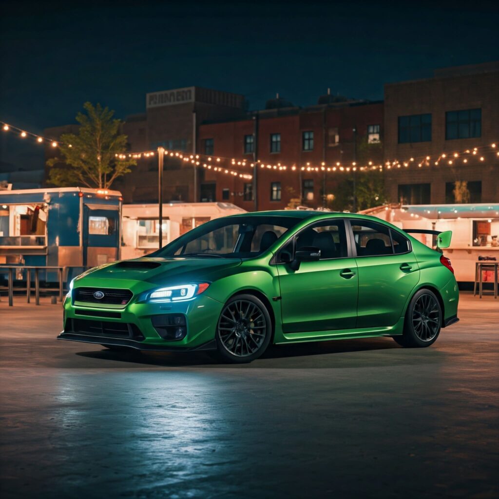 Green Subaru Wrx