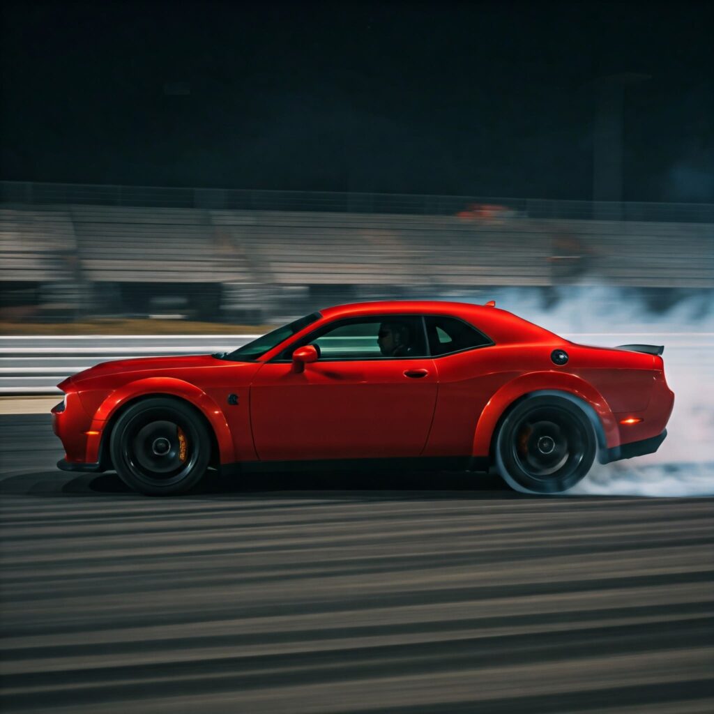 Red Dodge Challenger