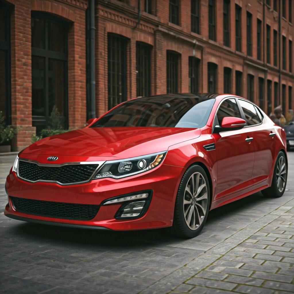 Red Kia Optima