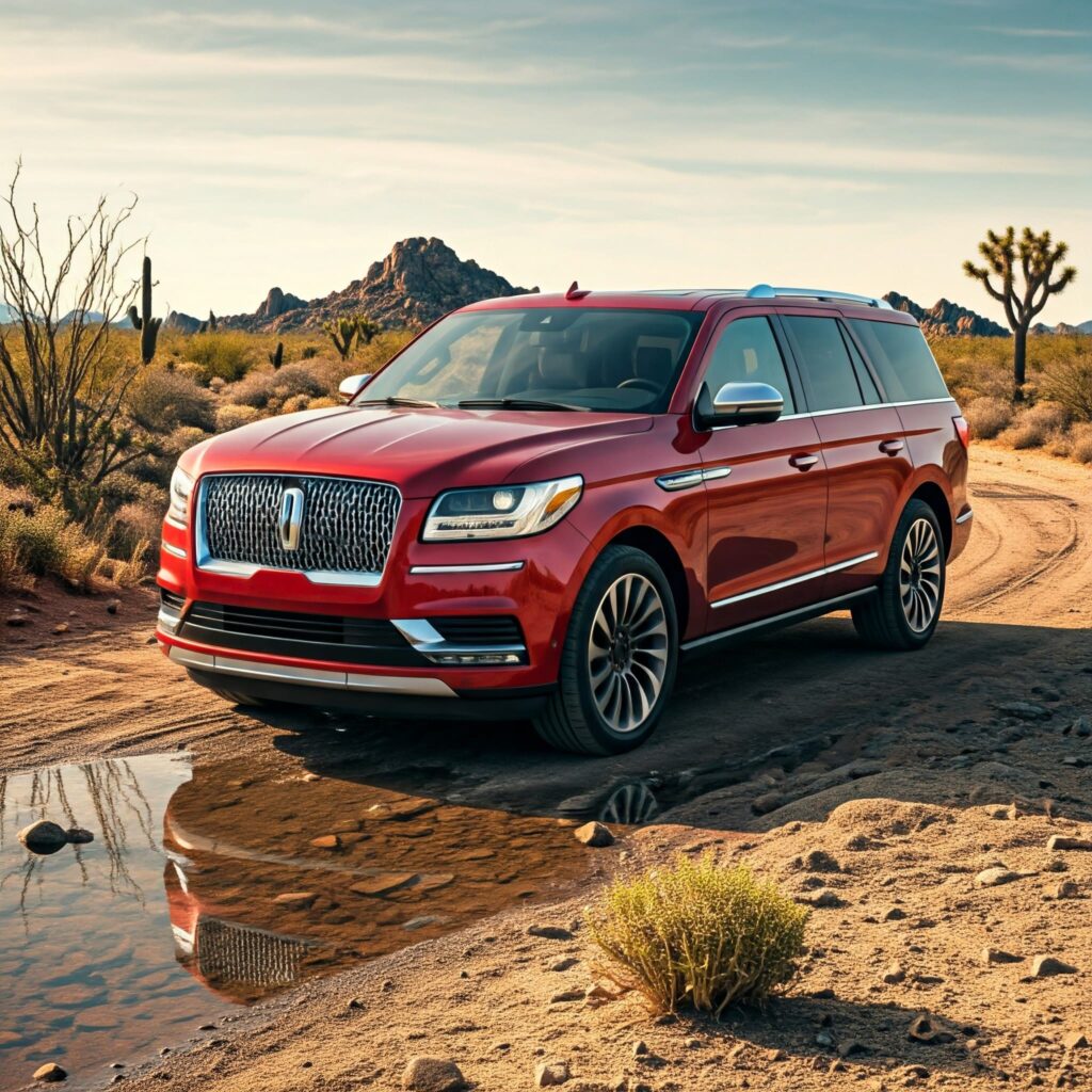 Red Lincoln Navigator