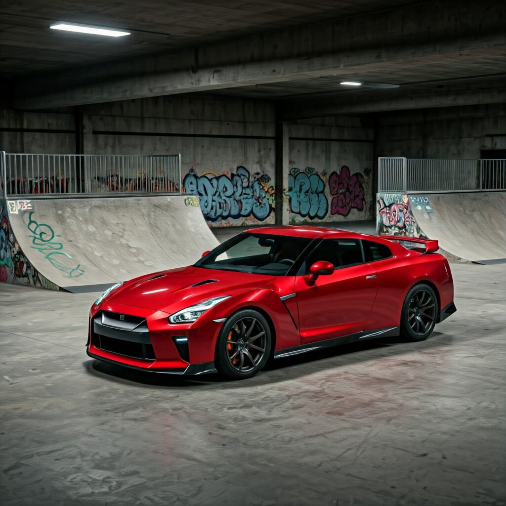 Red Nissan Gtr