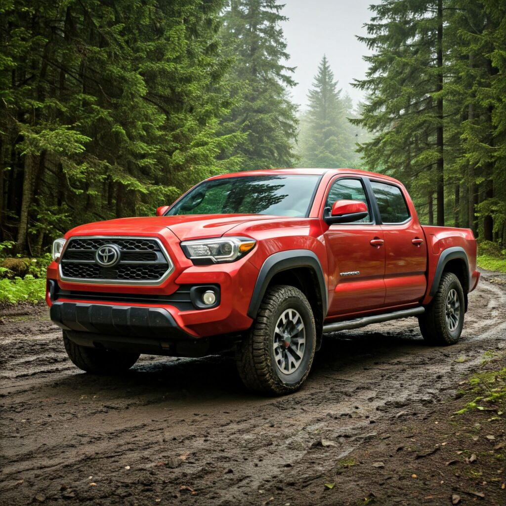 Red Toyota Tacoma