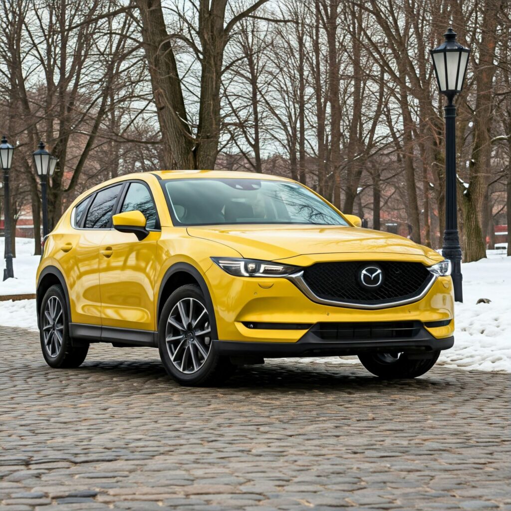 Yellow Mazda Cx5