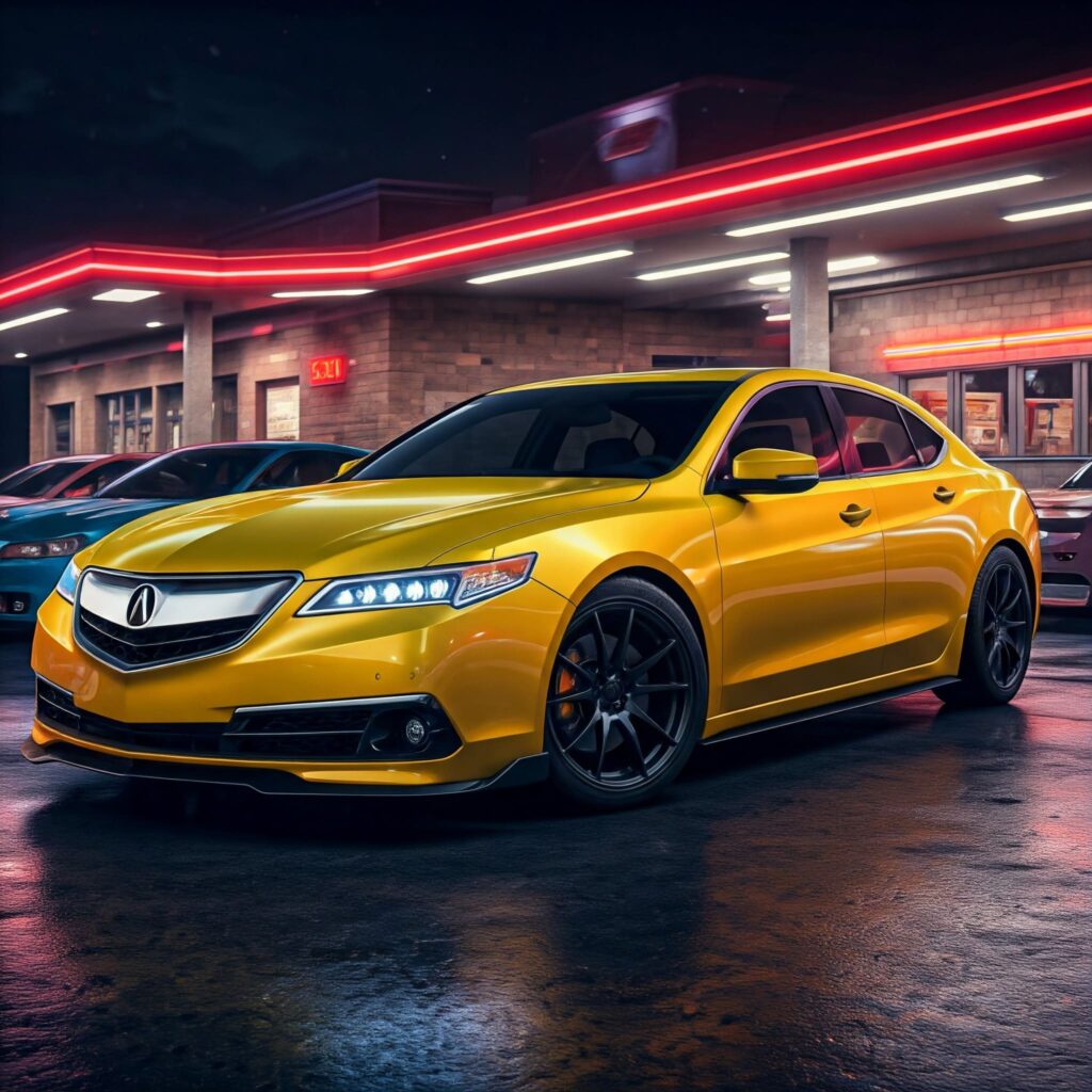 Yellow Acura Tlx