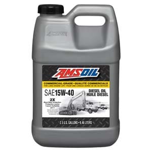 AMSOIL 15W-40 Commercial-Grade Diesel Oil.