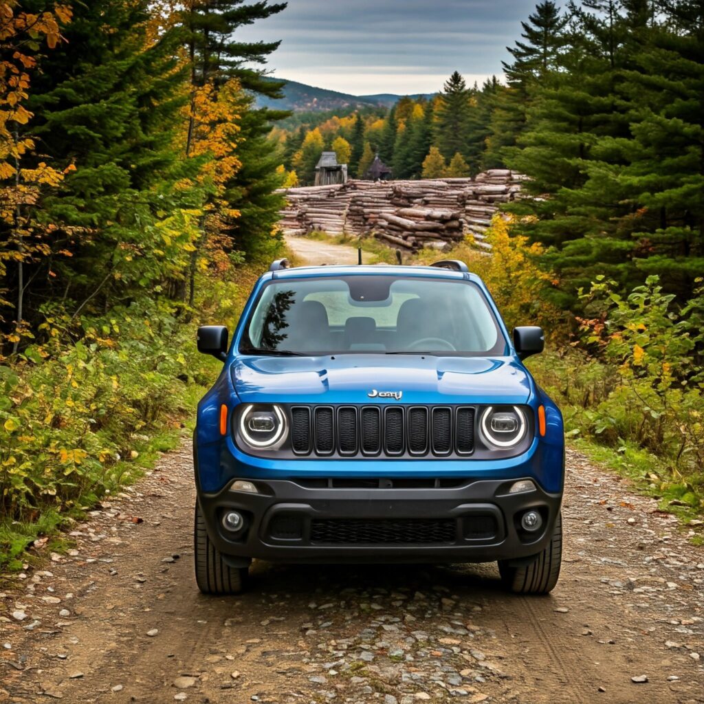 Blue Jeep Renegade