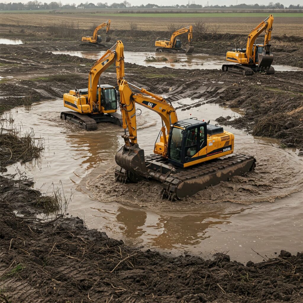 Large Construction Excavators