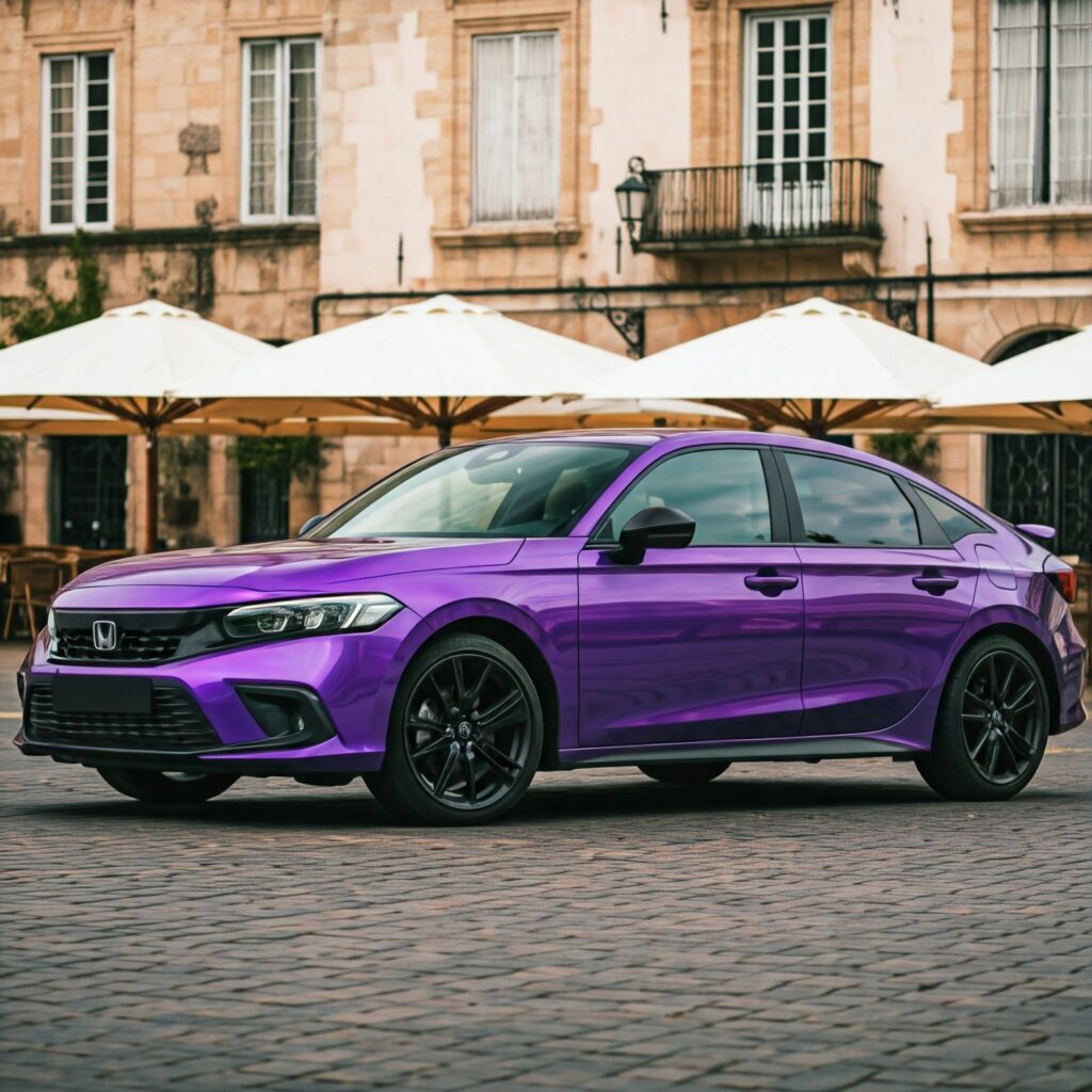 Purple Honda Civic