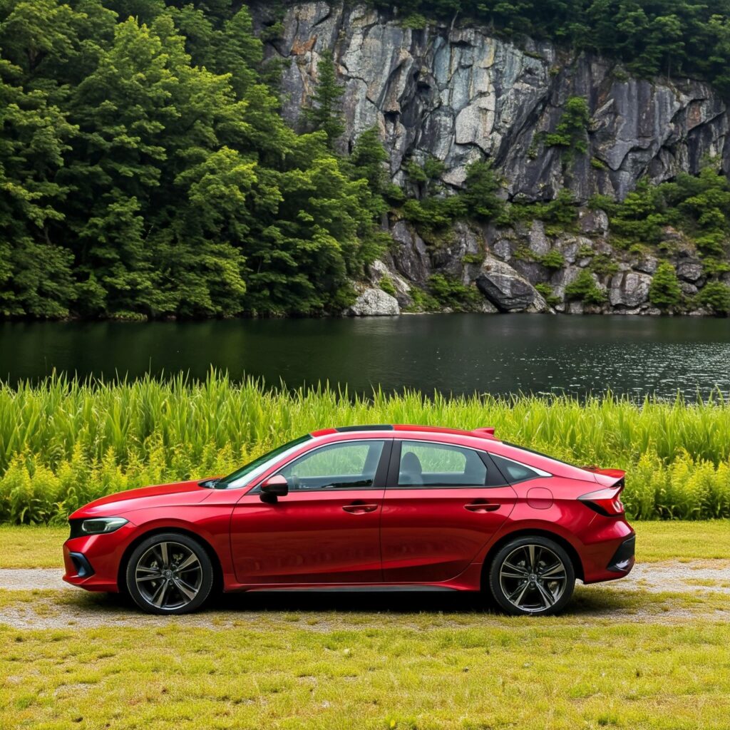 Red Honda Civic