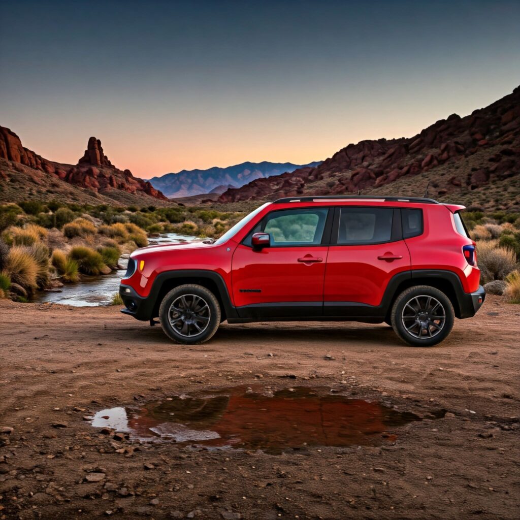 Red Jeep Renegade