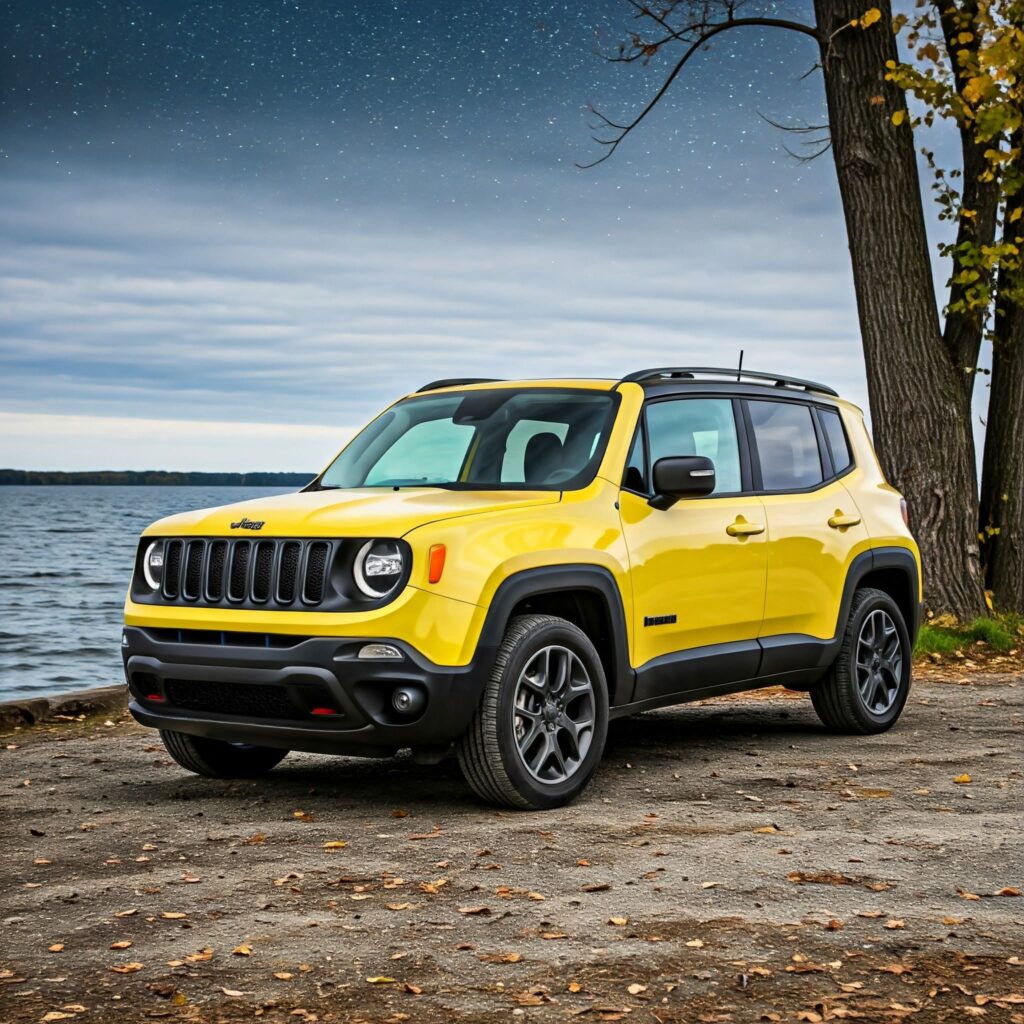 Yellow Jeep Renegade